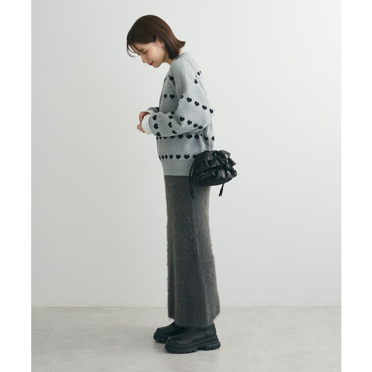 ・Petit Fleur シャギーニットスカート | Green Parks  | 詳細画像3 