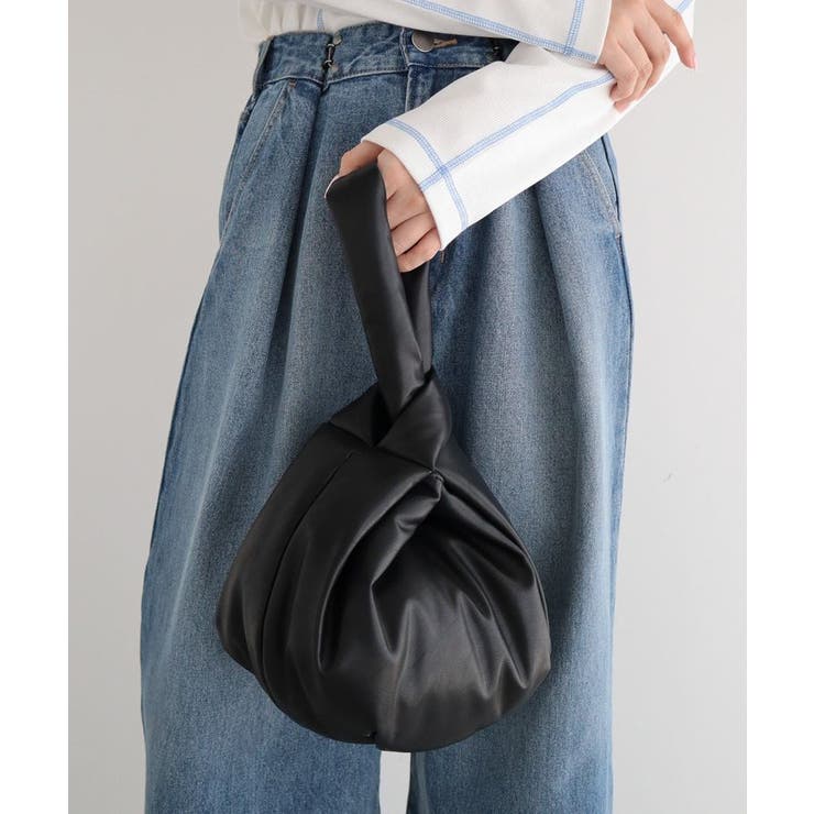 ブラック | ・cache cache パフィーラウンドバッグ | Green Parks 