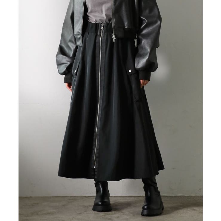 ・SUGAR SPOON ミリタリーフレアスカート | Green Parks  | 詳細画像1 