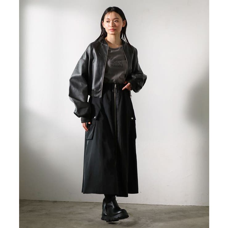 ・SUGAR SPOON ミリタリーフレアスカート | Green Parks  | 詳細画像2 