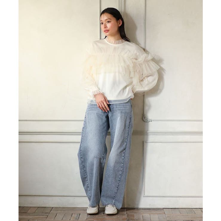 ・ELENCARE DUE チュールドッキングブラウス | Green Parks  | 詳細画像3 