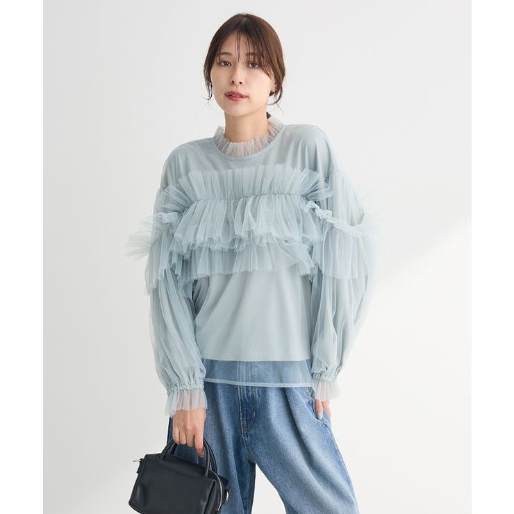 ・ELENCARE DUE チュールドッキングブラウス | Green Parks  | 詳細画像18 