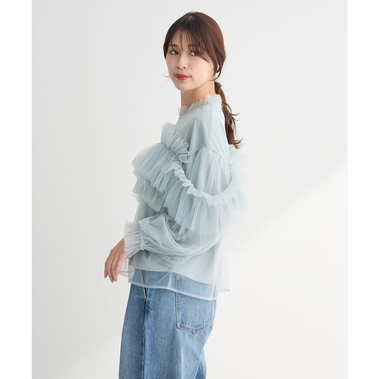 ・ELENCARE DUE チュールドッキングブラウス | Green Parks  | 詳細画像19 