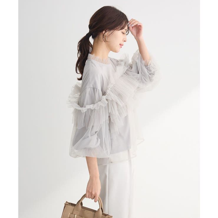 ・ELENCARE DUE チュールドッキングブラウス | Green Parks  | 詳細画像9 