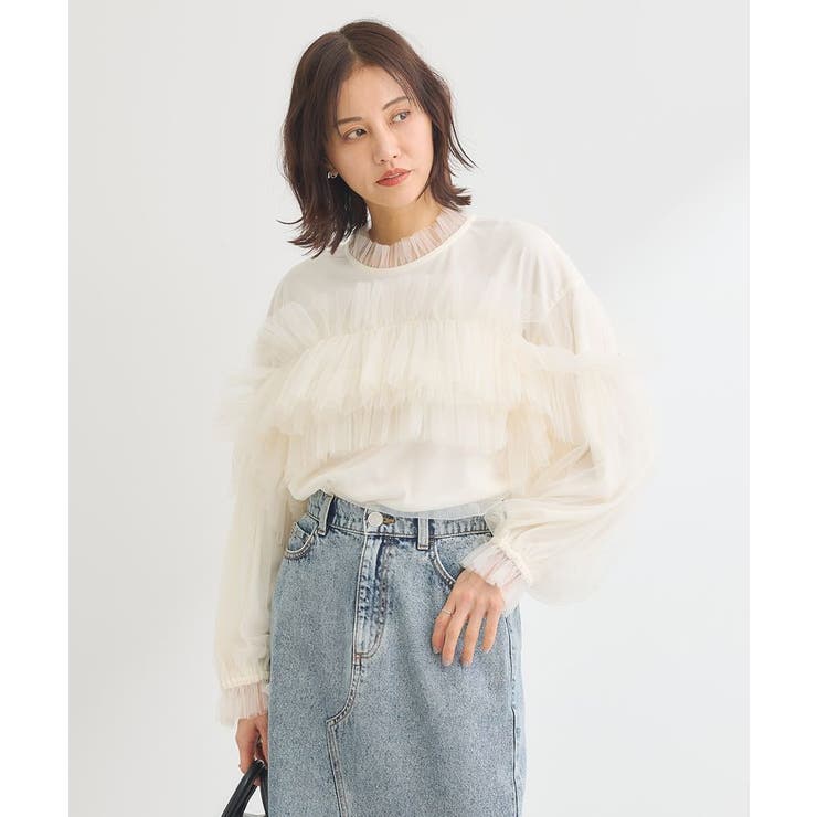 ・ELENCARE DUE チュールドッキングブラウス | Green Parks  | 詳細画像23 