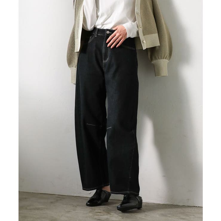 ・ELENCARE DUE デニムバレルレッグパンツ | Green Parks  | 詳細画像1 