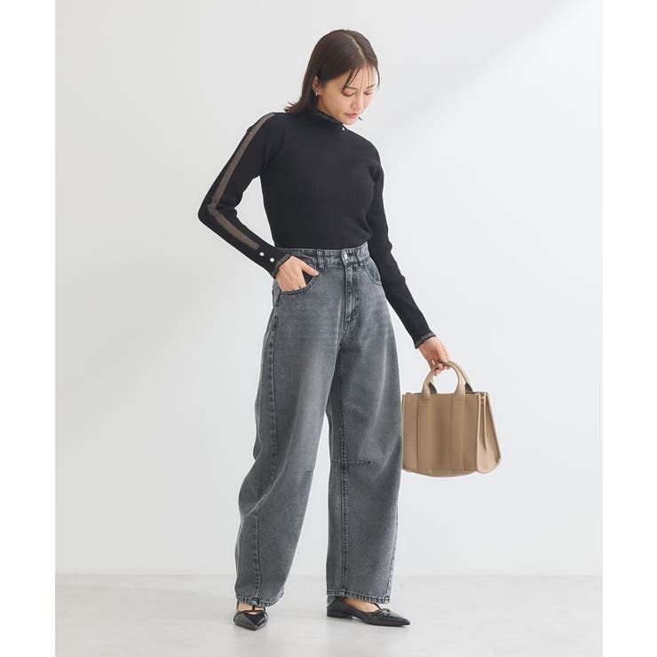 ・ELENCARE DUE デニムバレルレッグパンツ | Green Parks  | 詳細画像12 