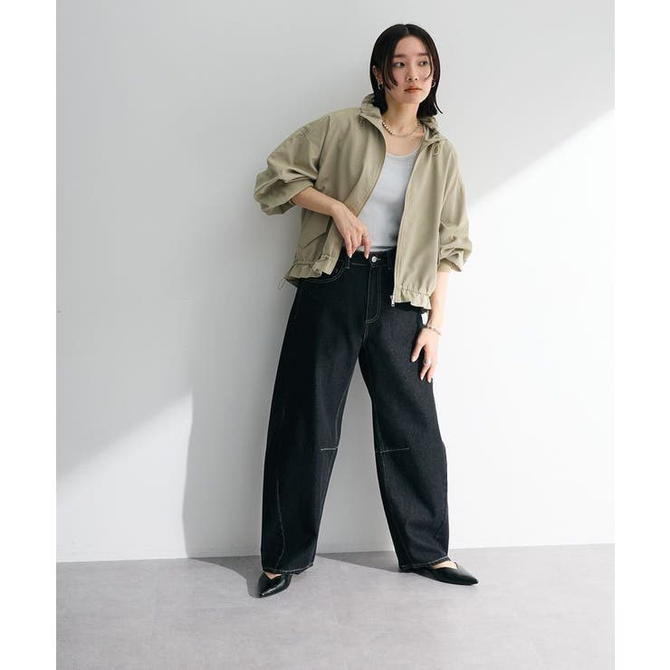 ・ELENCARE DUE デニムバレルレッグパンツ | Green Parks  | 詳細画像9 