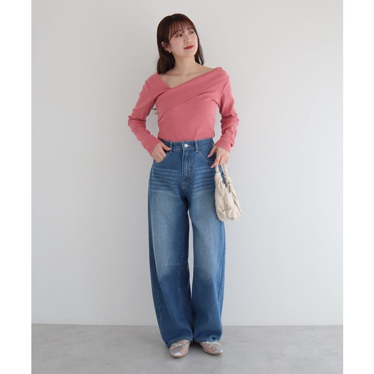 ・ELENCARE DUE デニムバレルレッグパンツ | Green Parks  | 詳細画像32 