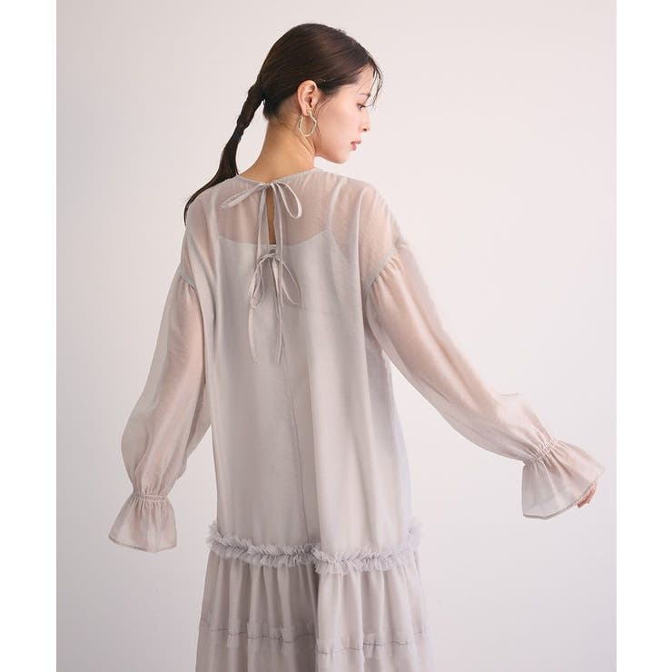 ・Railmeオーガンジーワンピース(インナーOP付) | Green Parks  | 詳細画像11 