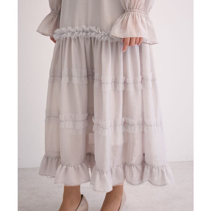 ・Railmeオーガンジーワンピース(インナーOP付) | Green Parks  | 詳細画像15 