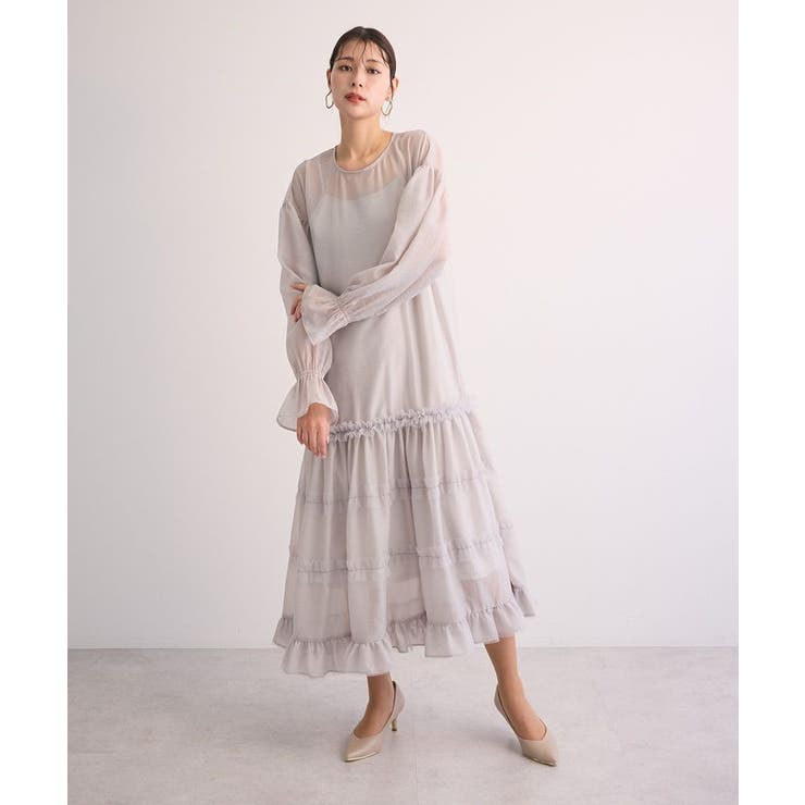 ・Railmeオーガンジーワンピース(インナーOP付) | Green Parks  | 詳細画像5 