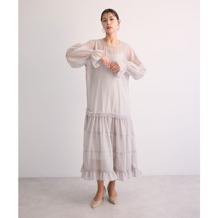 ・Railmeオーガンジーワンピース(インナーOP付) | Green Parks  | 詳細画像6 