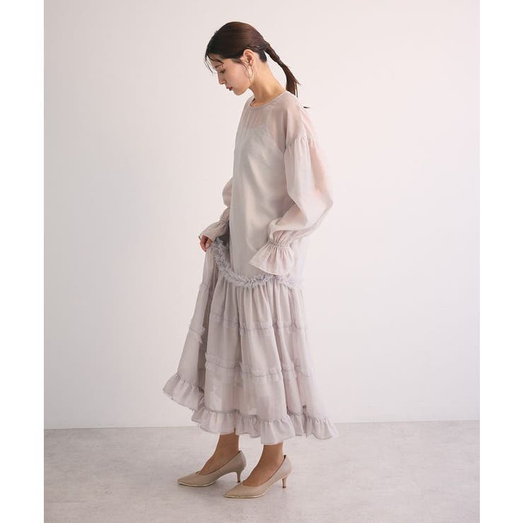 ・Railmeオーガンジーワンピース(インナーOP付) | Green Parks  | 詳細画像7 