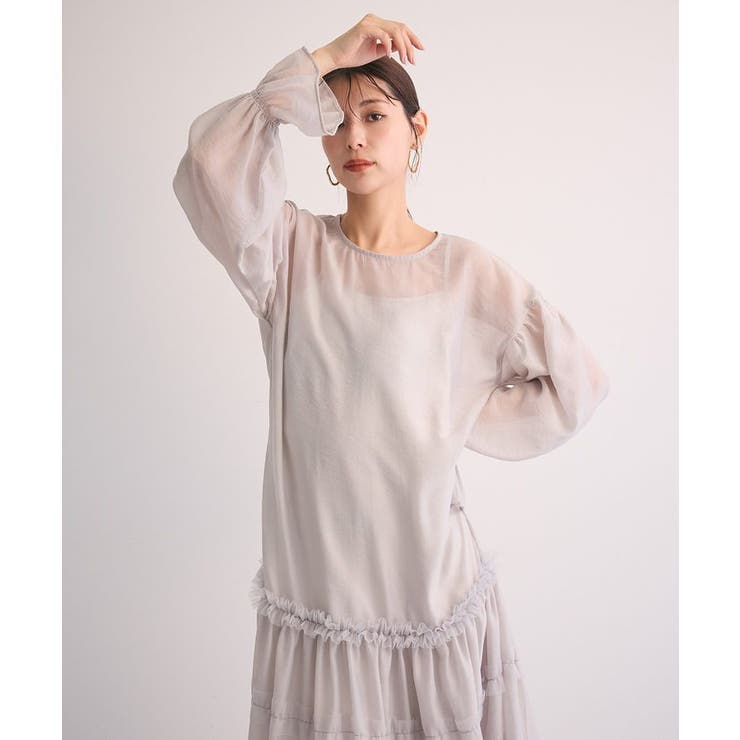 ・Railmeオーガンジーワンピース(インナーOP付) | Green Parks  | 詳細画像9 