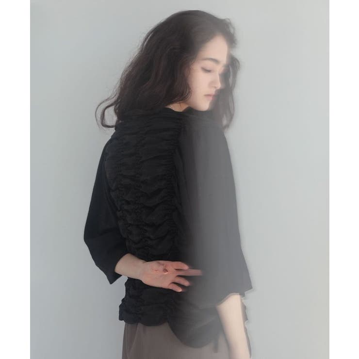 ■ESCARシアーギンガムシャーリングカーディガン | Green Parks  | 詳細画像4 