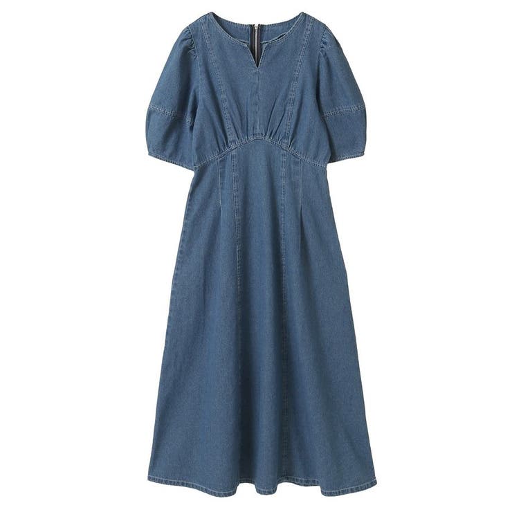 ELENCARE DUE デニム5分袖ワンピース[品番：GRPW0048387]｜Green Parks