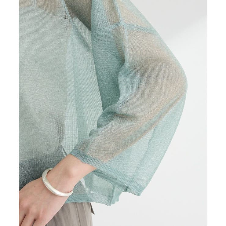・ELENCARE DUE ラメシアーニットプルオーバー | Green Parks  | 詳細画像9 