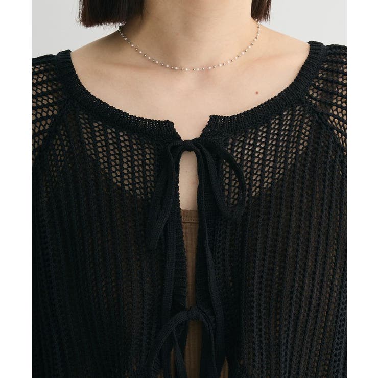 ・ELENCARE DUE 2wayメッシュカーディガン | Green Parks  | 詳細画像10 