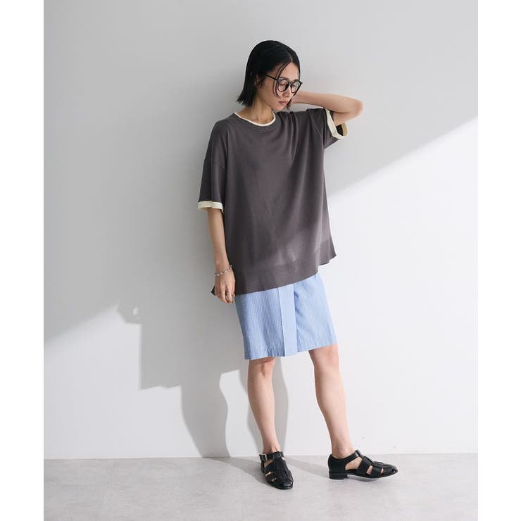 ・ELENCARE DUE ストライプショートパンツ | Green Parks  | 詳細画像5 