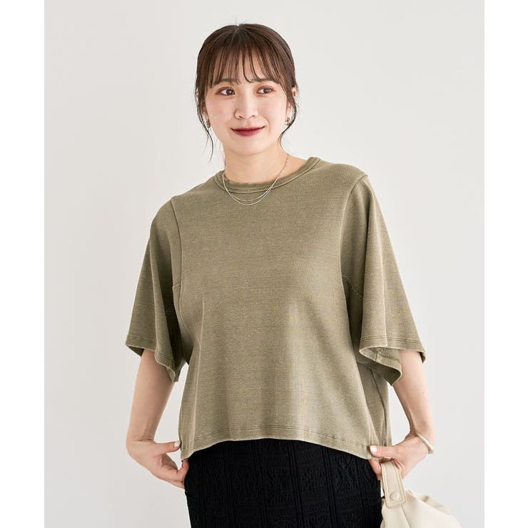 カーキ | ・SUGAR SPOON ワイドスリーブTEE | Green Parks 