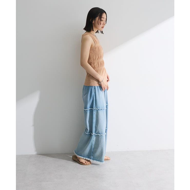 ・Petit Fleur シャーリングラメタンクトップ | Green Parks  | 詳細画像9 