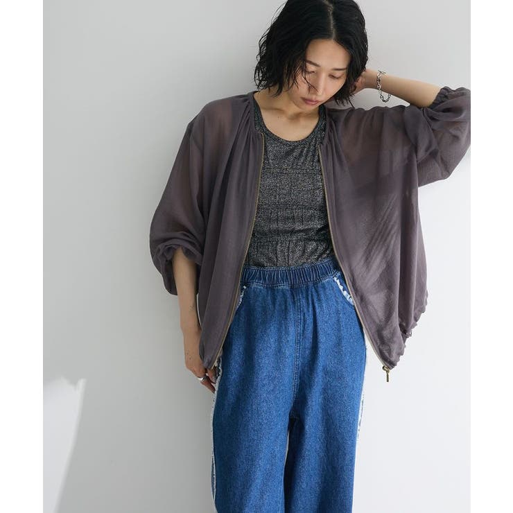 ・Petit Fleur シャーリングラメタンクトップ | Green Parks  | 詳細画像19 