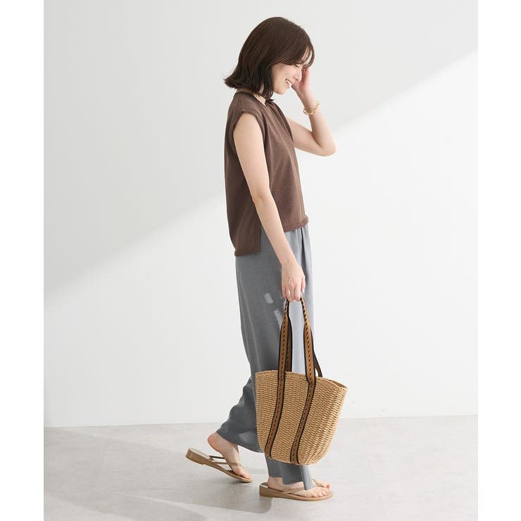 ・Petit Fleur ノースリリネンライクニット | Green Parks  | 詳細画像3 