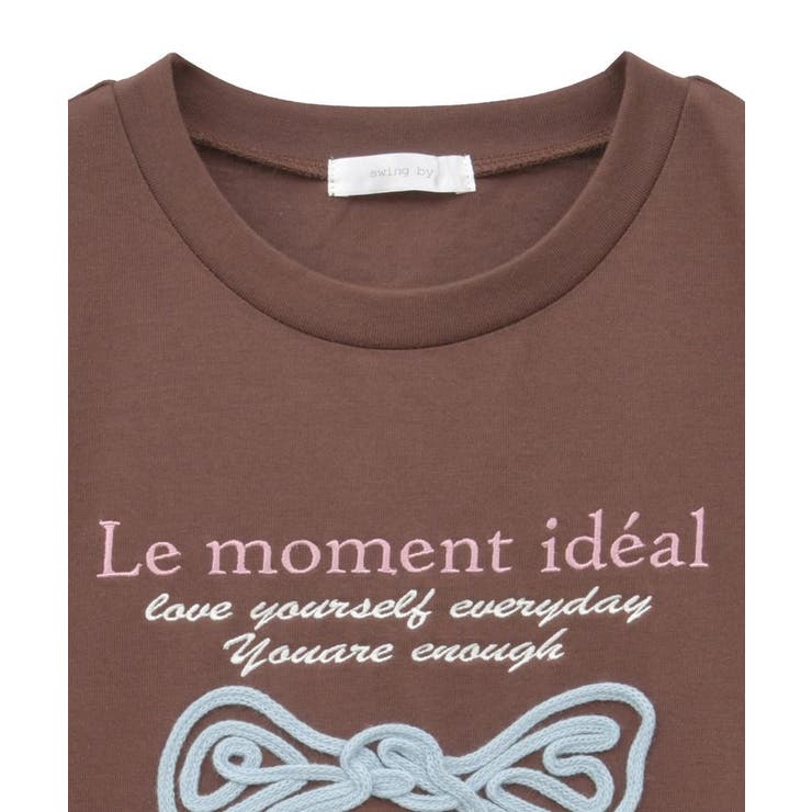 ・swing by リボンモチーフコード刺繍TEE | Green Parks  | 詳細画像24 