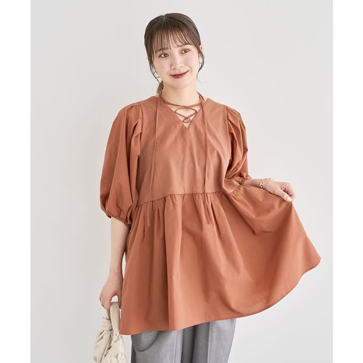 ・ELENCARE DUE 2wayボリュームチュニック | Green Parks  | 詳細画像25 