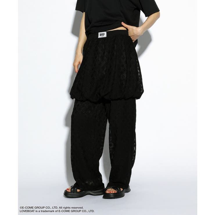 ■LOVEBOAT フラワーメッシュバルーンスカート | Green Parks  | 詳細画像2 