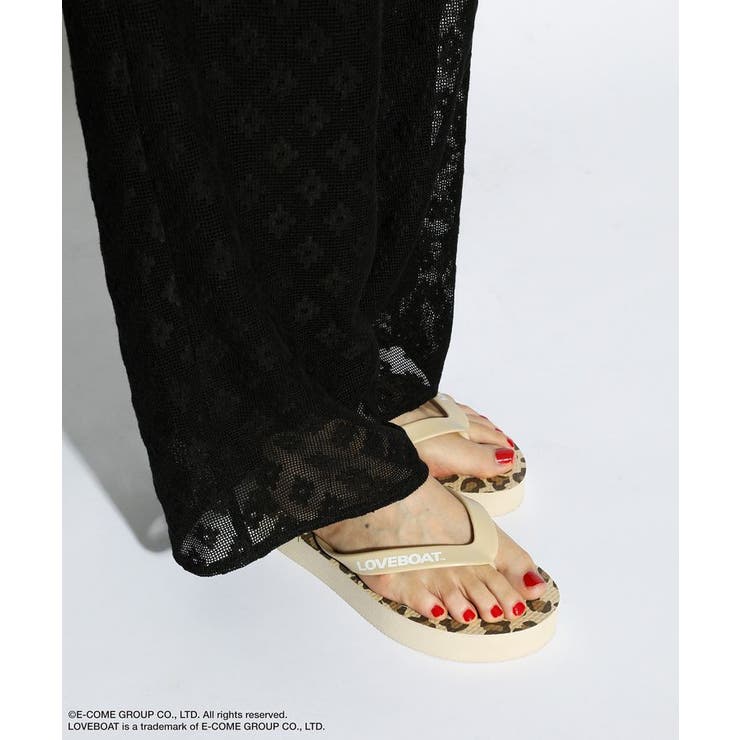 ■LOVEBOAT レオパードビーチサンダル | Green Parks  | 詳細画像1 