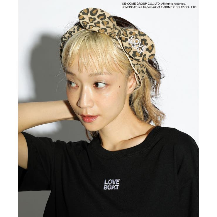 □LOVEBOAT レオパードヘアバンド[品番：GRPW0049587]｜Green