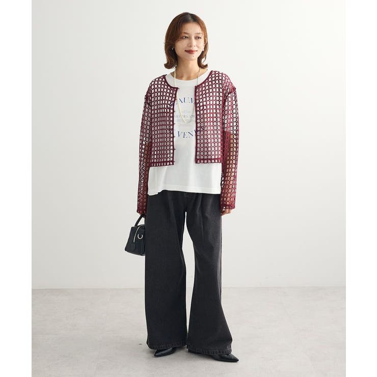 ・SUGAR SPOON 2wayフラワーメッシュカーデ | Green Parks  | 詳細画像2 