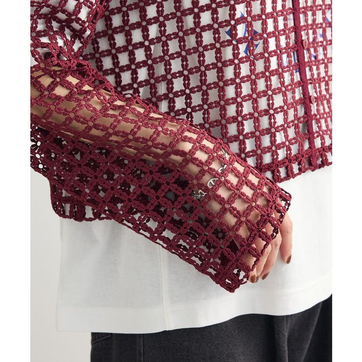 ・SUGAR SPOON 2wayフラワーメッシュカーデ | Green Parks  | 詳細画像8 