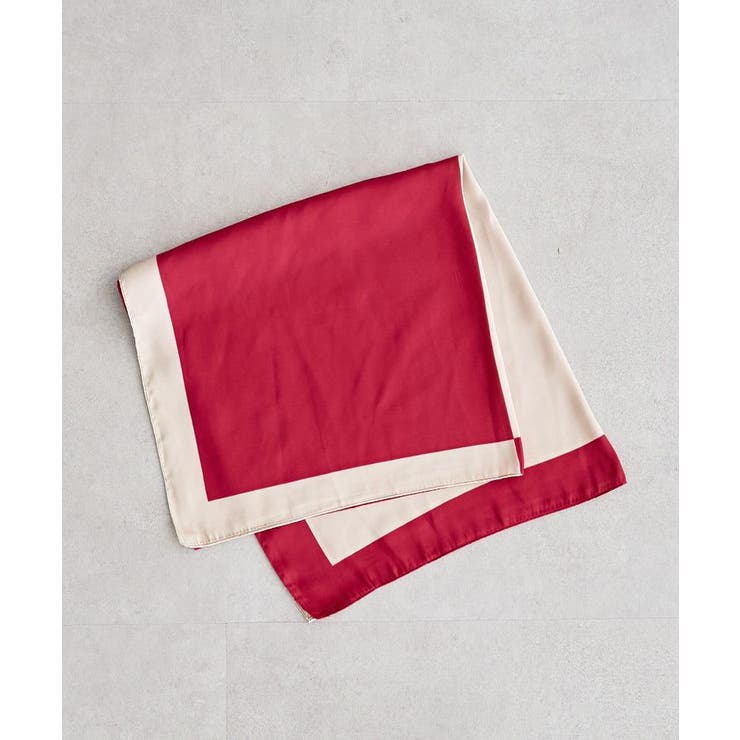 ・スクエアパターンスカーフ 70×70 | Green Parks  | 詳細画像1 