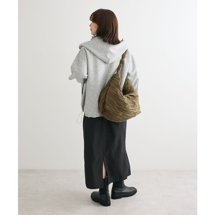 ・QUON ワイドプリーツショルダーバッグ | Green Parks  | 詳細画像3 