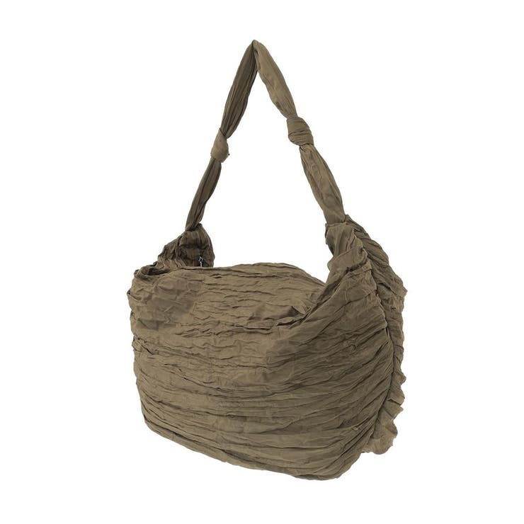 ・QUON ワイドプリーツショルダーバッグ | Green Parks  | 詳細画像8 