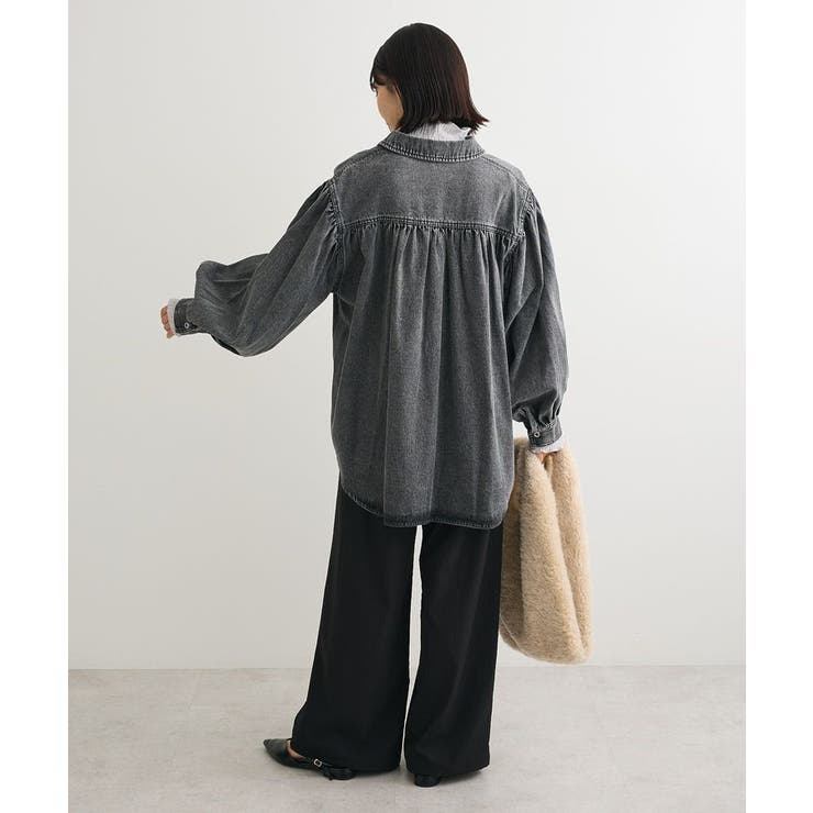 SUGAR SPOON ボリュームスリーブデニムシャツ[品番：GRPW0050215