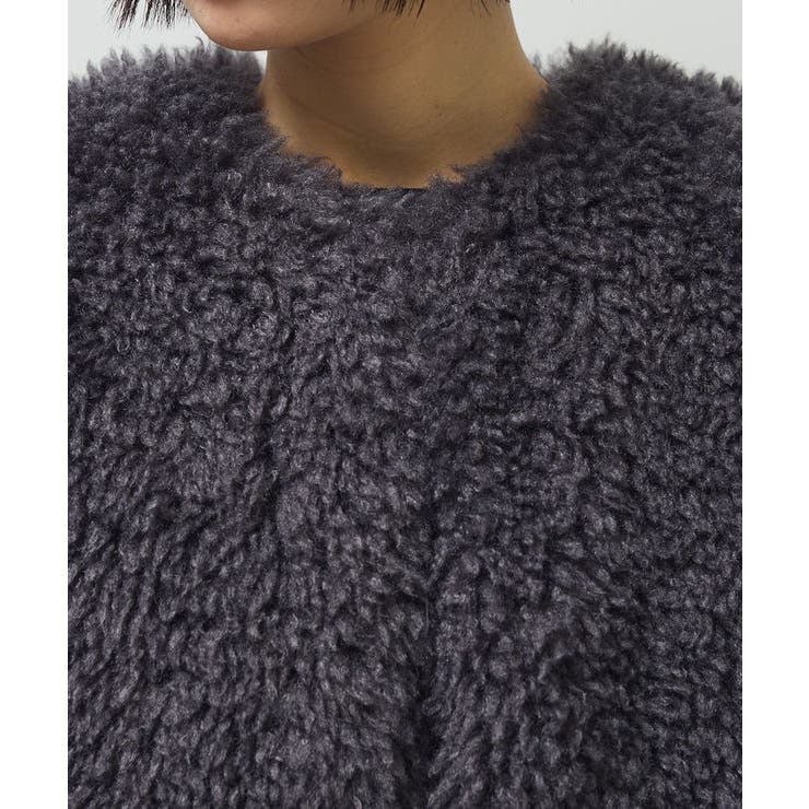 ・ELENCARE DUE シープファーロングベスト | Green Parks  | 詳細画像18 