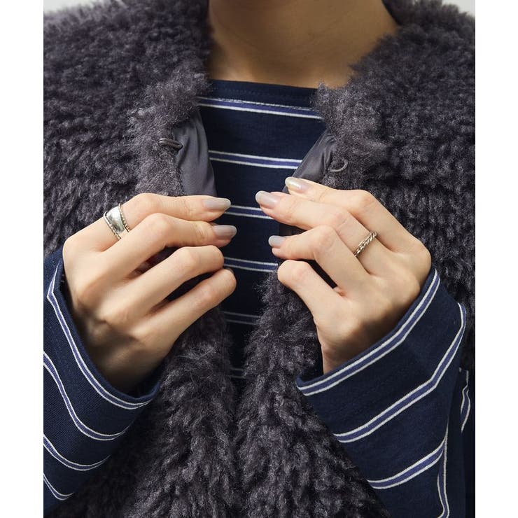 ・ELENCARE DUE シープファーロングベスト | Green Parks  | 詳細画像19 