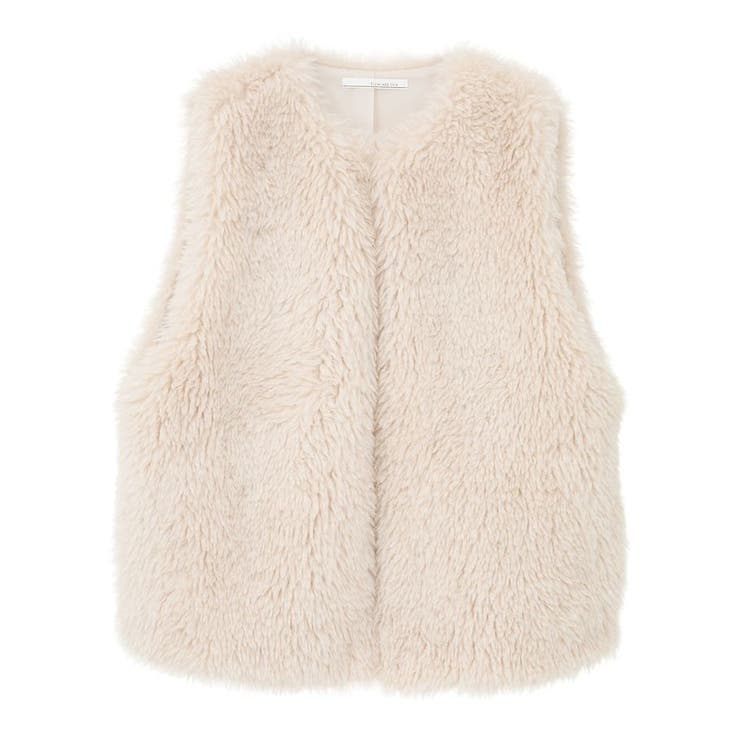 ・ELENCARE DUE シープファーロングベスト | Green Parks  | 詳細画像32 