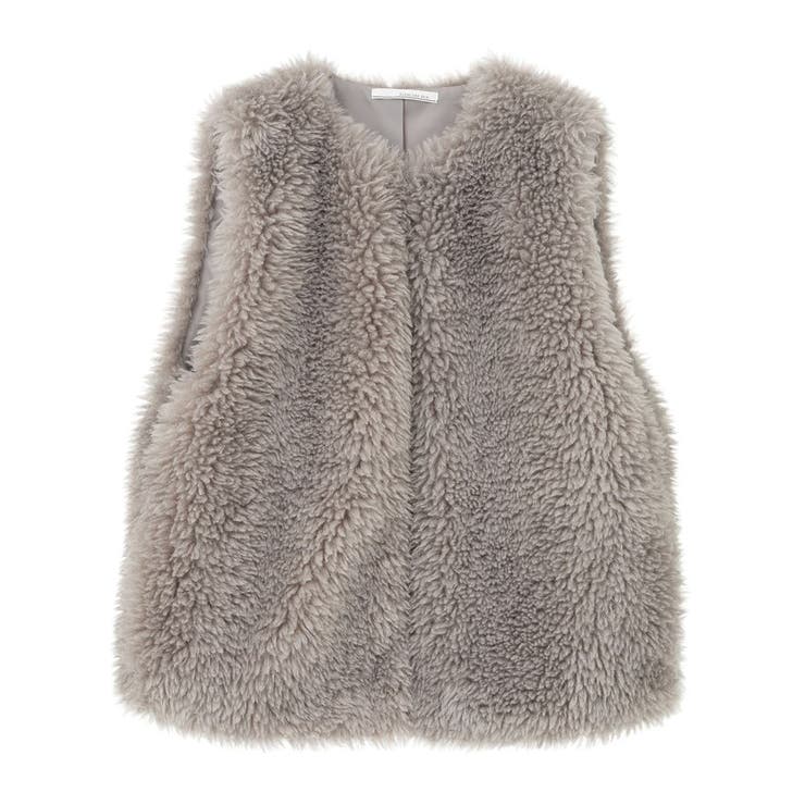 ・ELENCARE DUE シープファーロングベスト | Green Parks  | 詳細画像33 