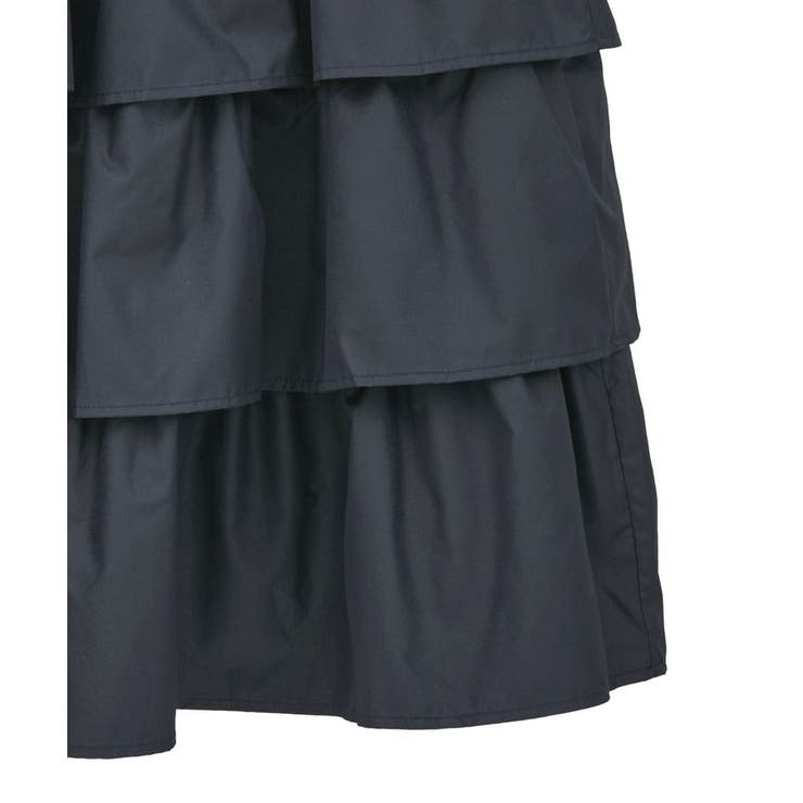 SUGAR SPOON レザーライクティアードスカート[品番：GRPW0050221