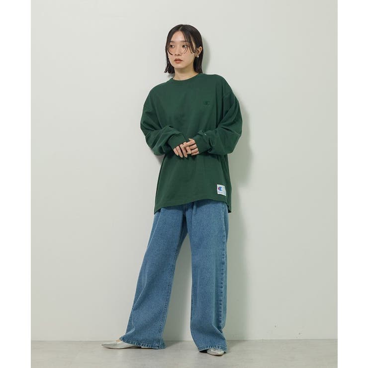 ■Champion LONG SLEEVE T-SHIRT | Green Parks  | 詳細画像2 