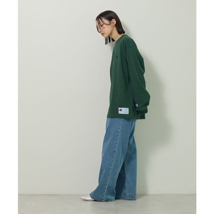 ■Champion LONG SLEEVE T-SHIRT | Green Parks  | 詳細画像3 