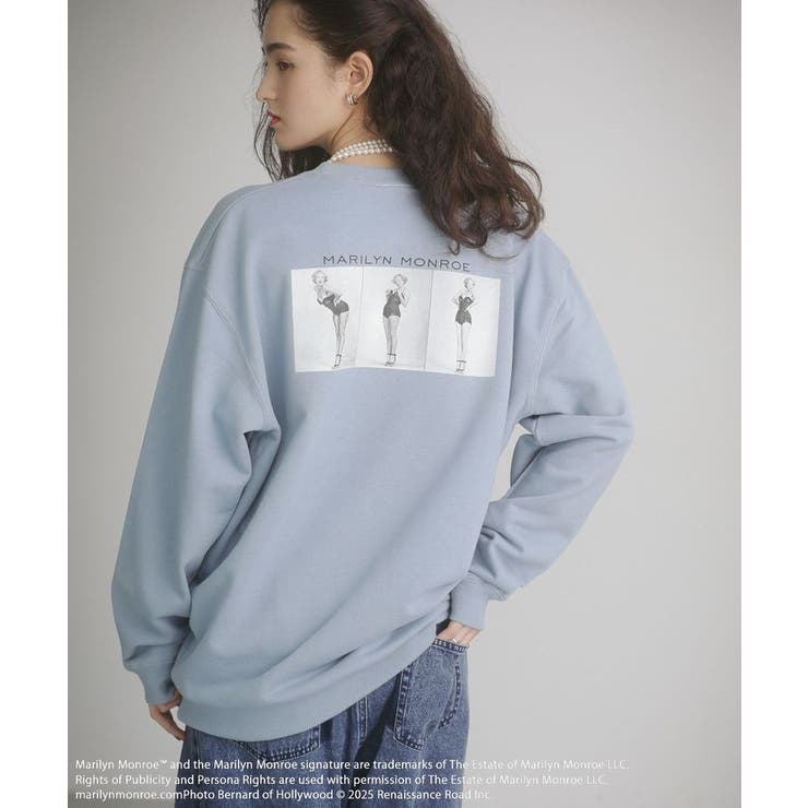 ブルー | ■Marilyn Monroe 3ポーズptスウェット | Green Parks 