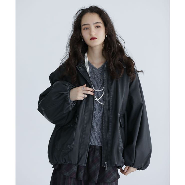 ■ESCAR フリンジケーブルポップコーンニット | Green Parks  | 詳細画像3