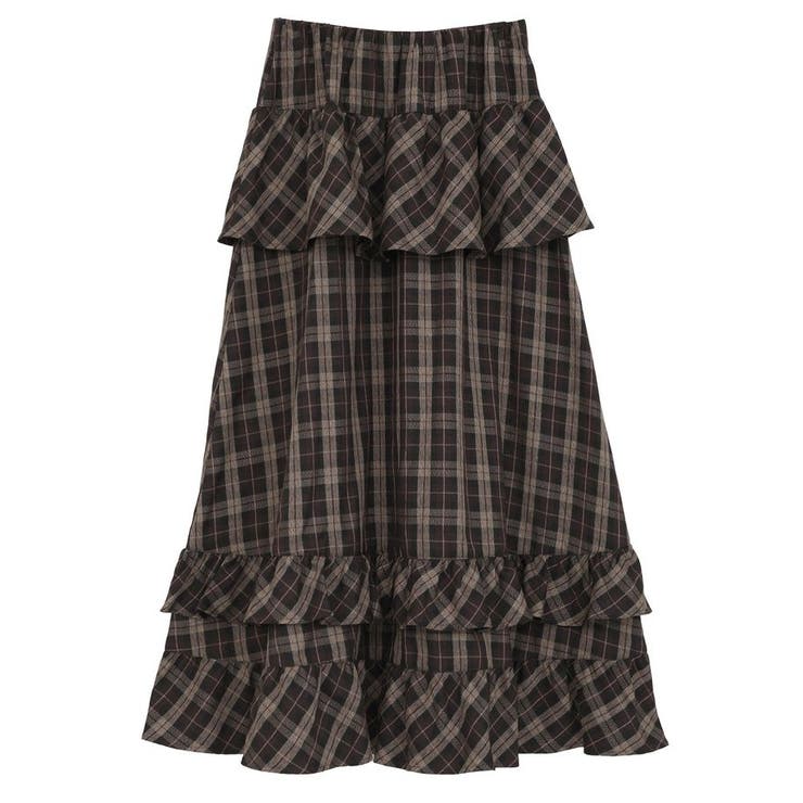 ■ESCAR チェックペプラムフレアスカート | Green Parks  | 詳細画像11 