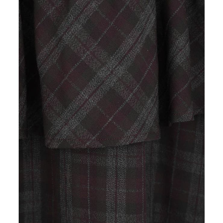 ■ESCAR チェックペプラムフレアスカート | Green Parks  | 詳細画像13 